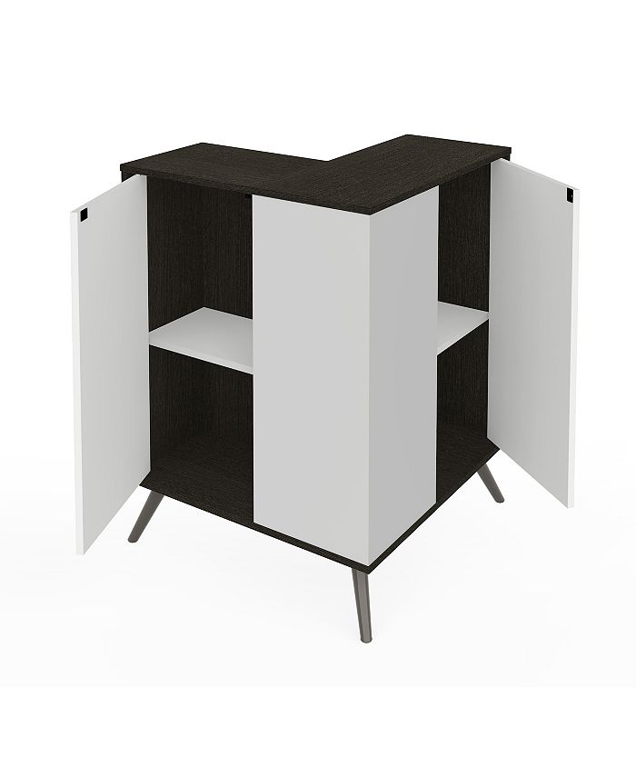 Bestar Small Space Krom Outer Corner Storage Unit Macy's