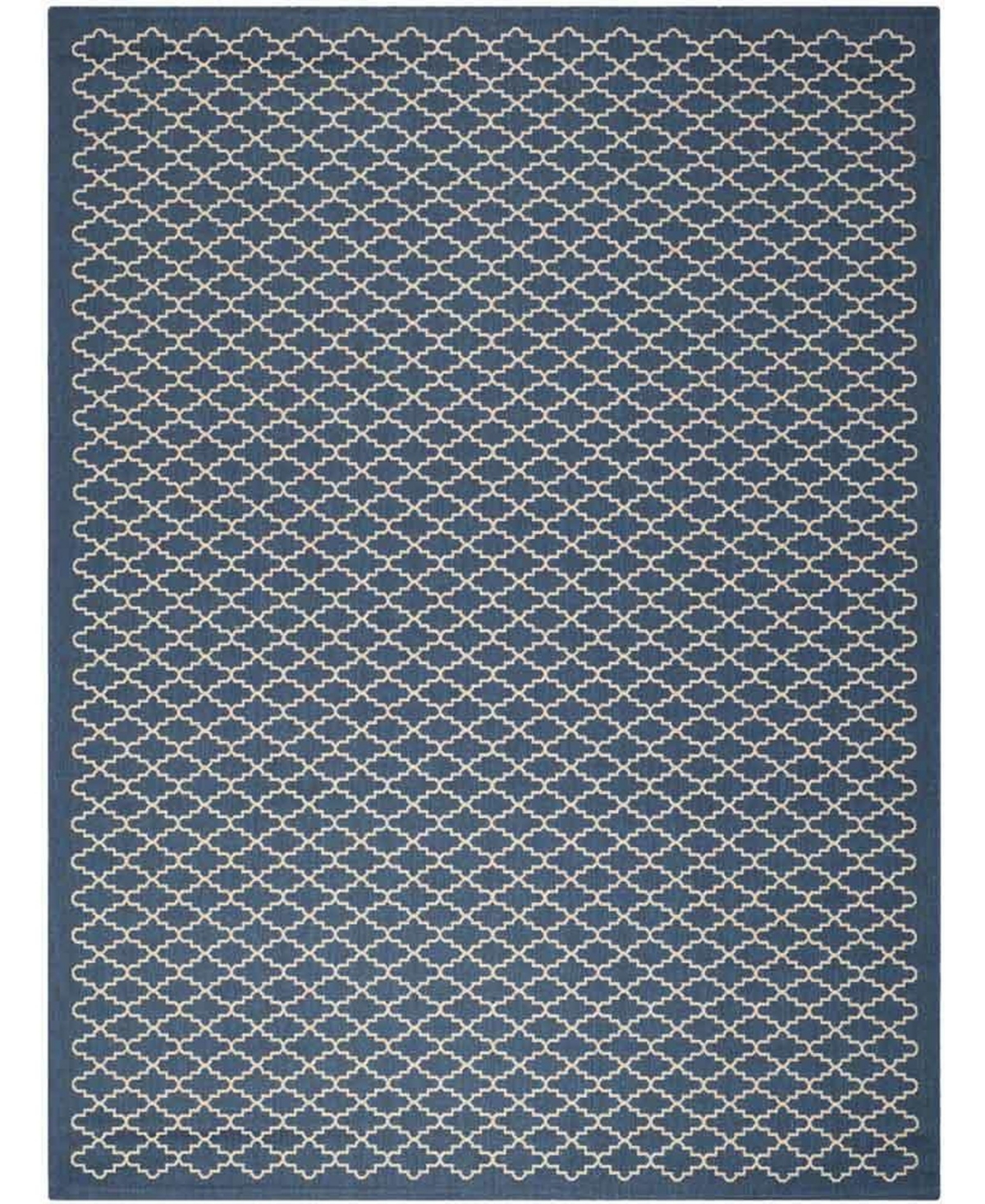 Safavieh Courtyard Navy and Beige 9' x 12' Sisal Weave Outdoor Area Rug - Navy