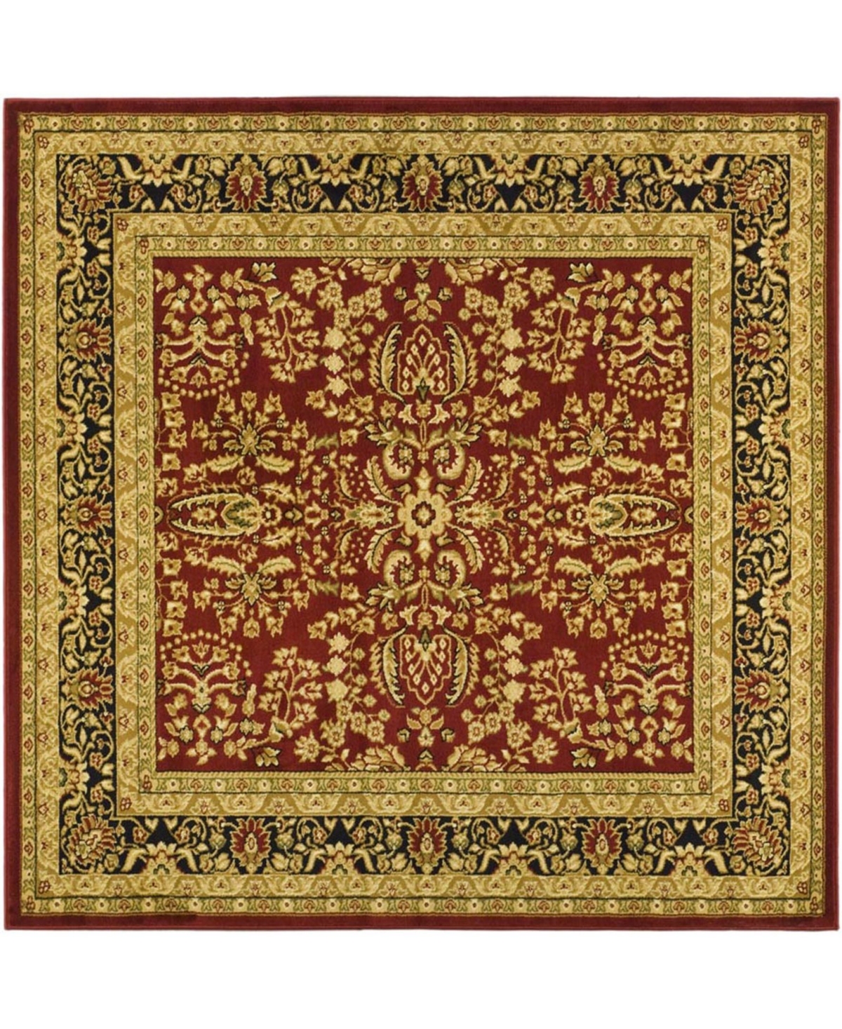 Safavieh Lyndhurst Red and Black 10' x 10' Square Area Rug - Red Group