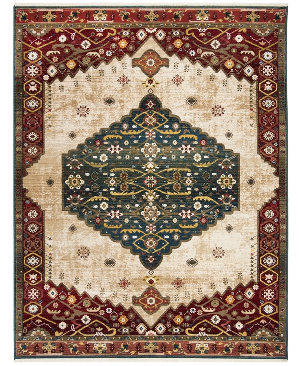 Safavieh Kashan 9' x 12' Area Rug - Blue/Red