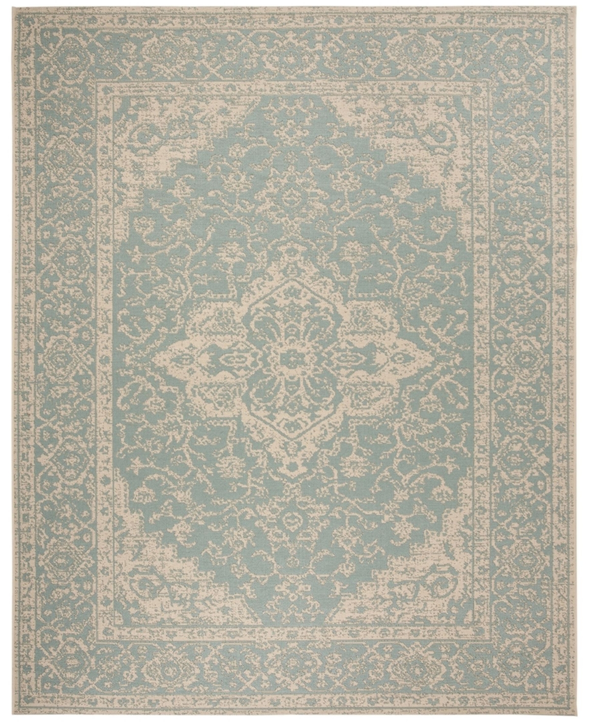 Safavieh Linden 9' x 12' Area Rug - Aqua/Cream