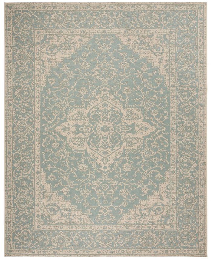 Safavieh Linden Aqua and Cream 9' x 12' Area Rug & Reviews Rugs Macy's