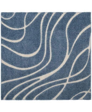 Safavieh Shag Light Blue and Cream 6'7