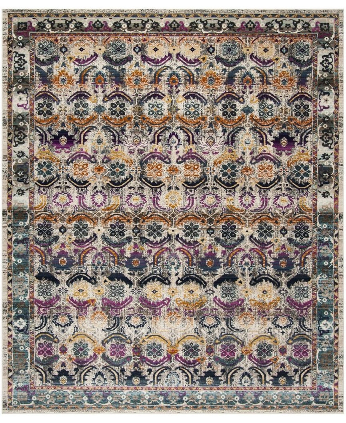 Safavieh Baldwin Cream and Multi 9' x 12' Area Rug - Cream