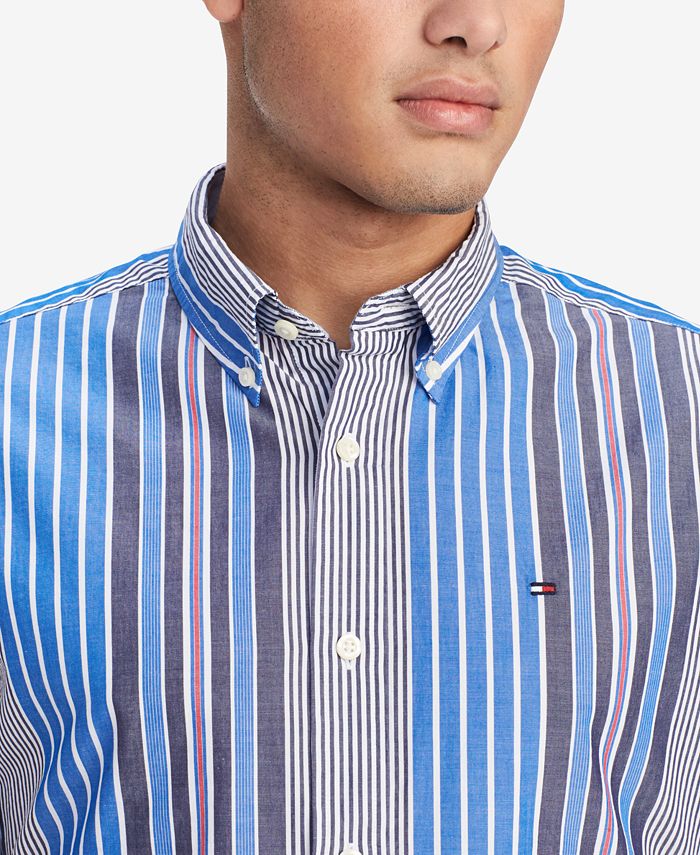 Tommy Hilfiger Men's Stripe Shirt, Created for Macy's - Macy's