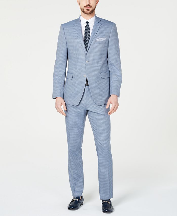 Perry ellis light 2025 grey suit