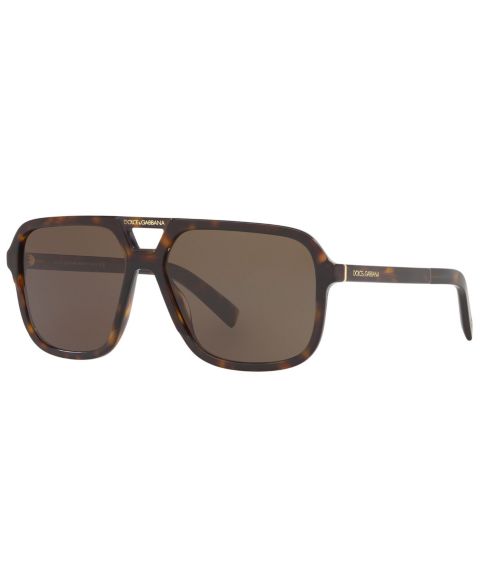 Женские солнцезащитные очки Dolce&Gabbana Sunglasses, DG4354 58, цвет: Гавана / Коричневый
