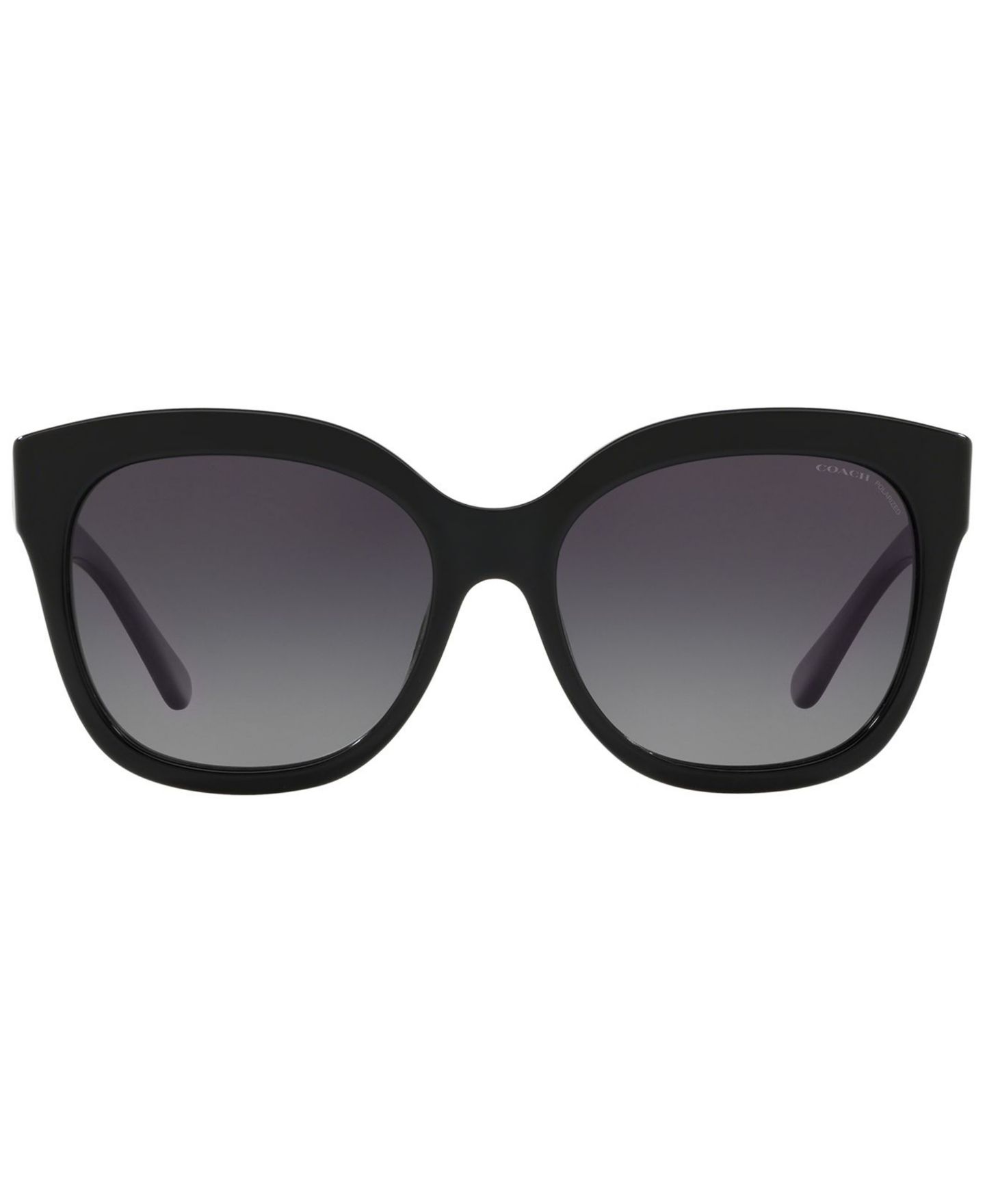 Женские солнцезащитные очки COACH Polarized Sunglasses, HC8264 L1083, цвет: Чёрный / Серый градиентный — фото 2