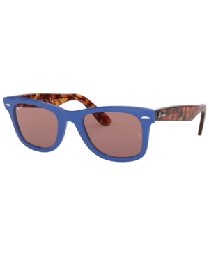 Ray Ban Standard Classic Wayfarer 50mm Polarized Sunglasses - Blue In Blue/violet Polar