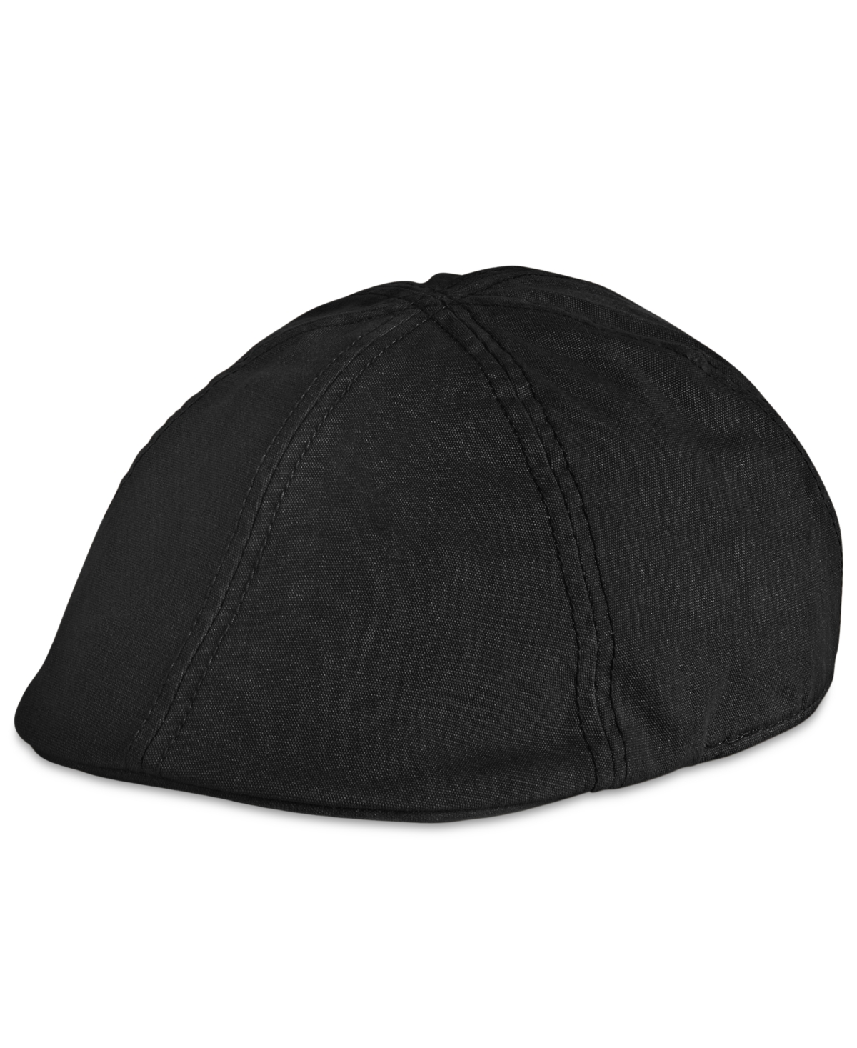 Men's Oil Cloth Classic Ivy Hat with Flannel Band - Black