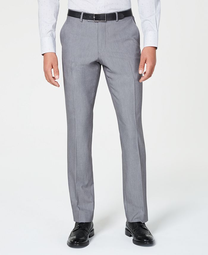 Billy London Men's Slim-Fit Performance Stretch Light Gray Suit - Macy's