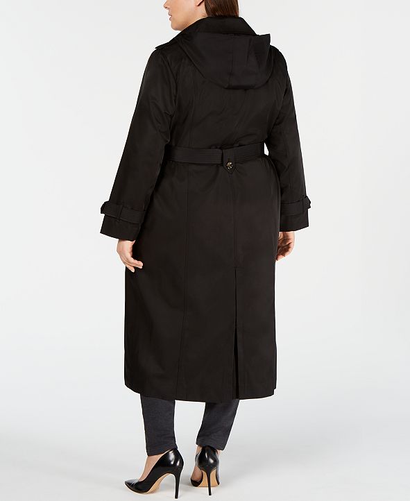 London Fog Plus Size SingleBreasted Trench Coat & Reviews Coats