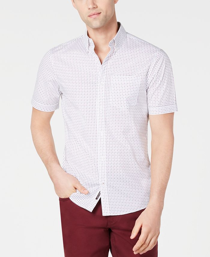 Michael Kors Men's Slim-Fit Abner Printed Shirt, Created for Macy's ...