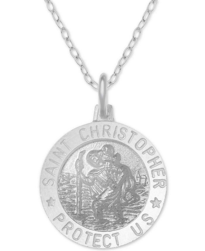 Macy's st christopher shop necklace