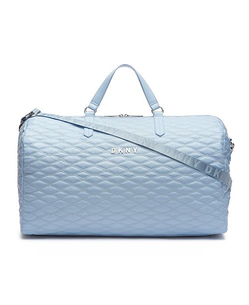 DKNY Allure Quilted Barrel Large Duffle & Reviews Luggage Macy's