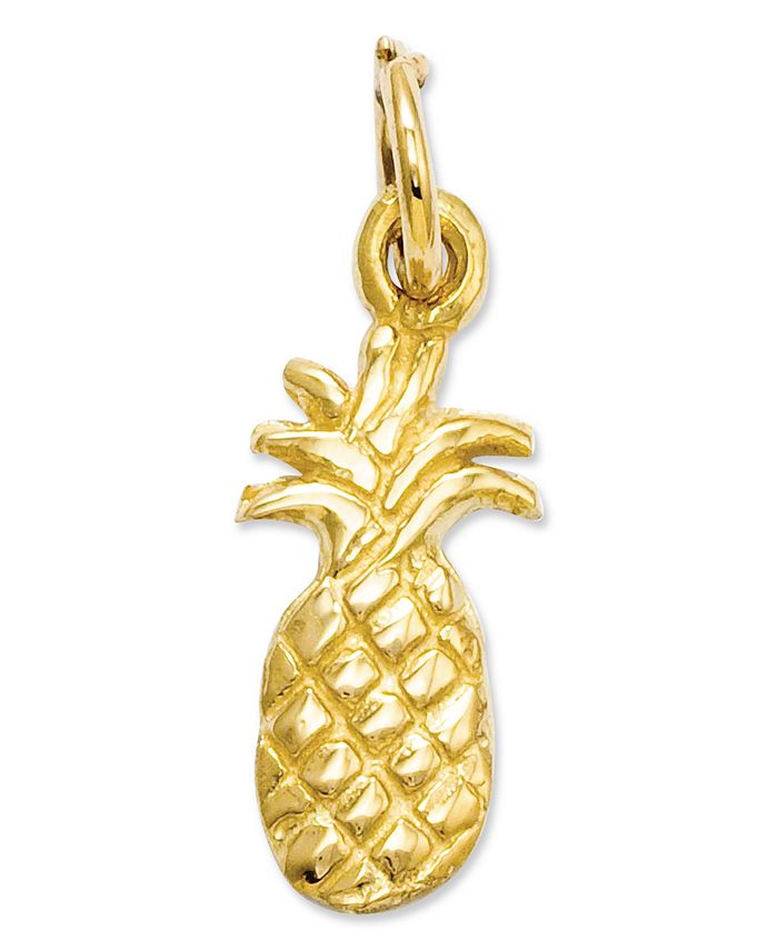 Macy's - 14k Gold Charm, Polished Pineapple Charm