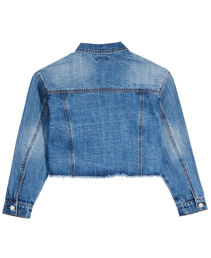Epic Threads Big Girls Cropped Cotton Denim Jacket, Created for Macy's ...