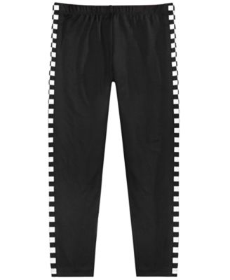 pants with checkered stripe