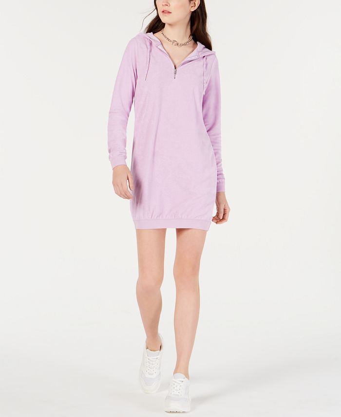 Material Girl Juniors' Zip Hoodie Dress, Created for Macy's - Macy's