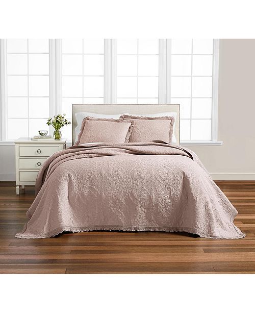 Martha Stewart Collection Crochet Twin Bedspread Created For