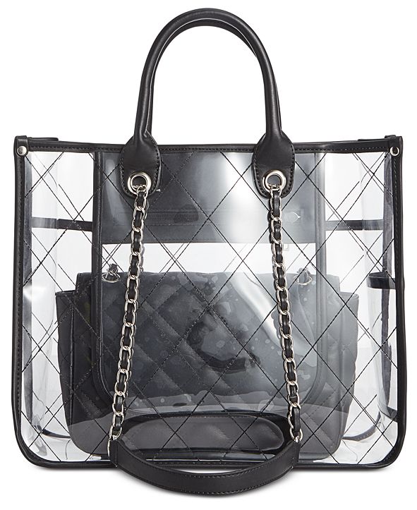 Steve Madden Carry Clear Tote And Reviews Handbags And Accessories Macys 