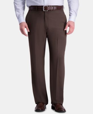 Men's Big & Tall Premium Comfort Stretch Classic-Fit Solid Flat Front Dress Pants