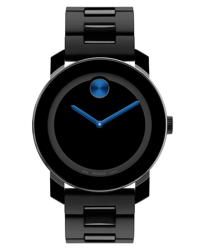 Movado bold women's watch black sale