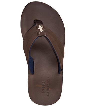 Polo Ralph Lauren Little Boys Leo Faux Leather Flip Flop Sandals