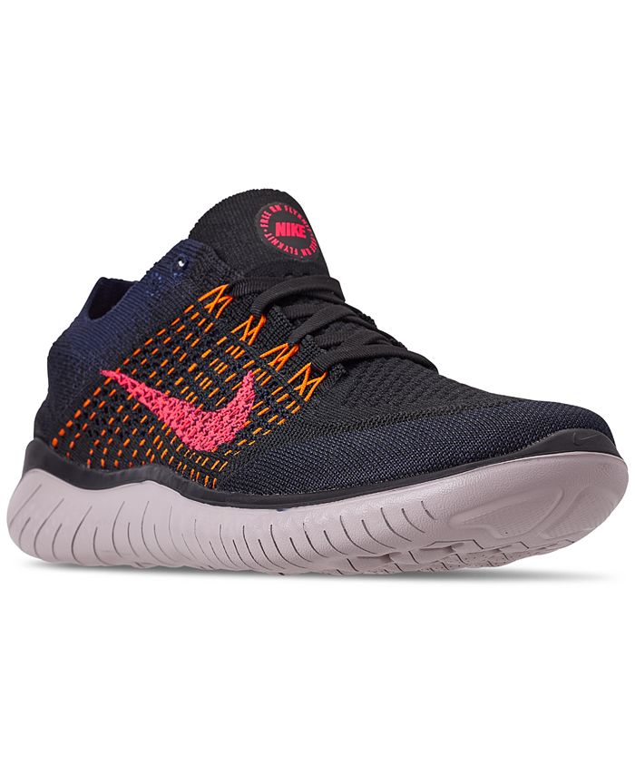 Nike Men's Free RN Flyknit 2018 Running Sneakers from Finish Line - Macy's
