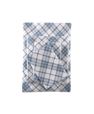 Novelty Printed Cotton Flannel 3-Pc. Sheet Set, Twin XL