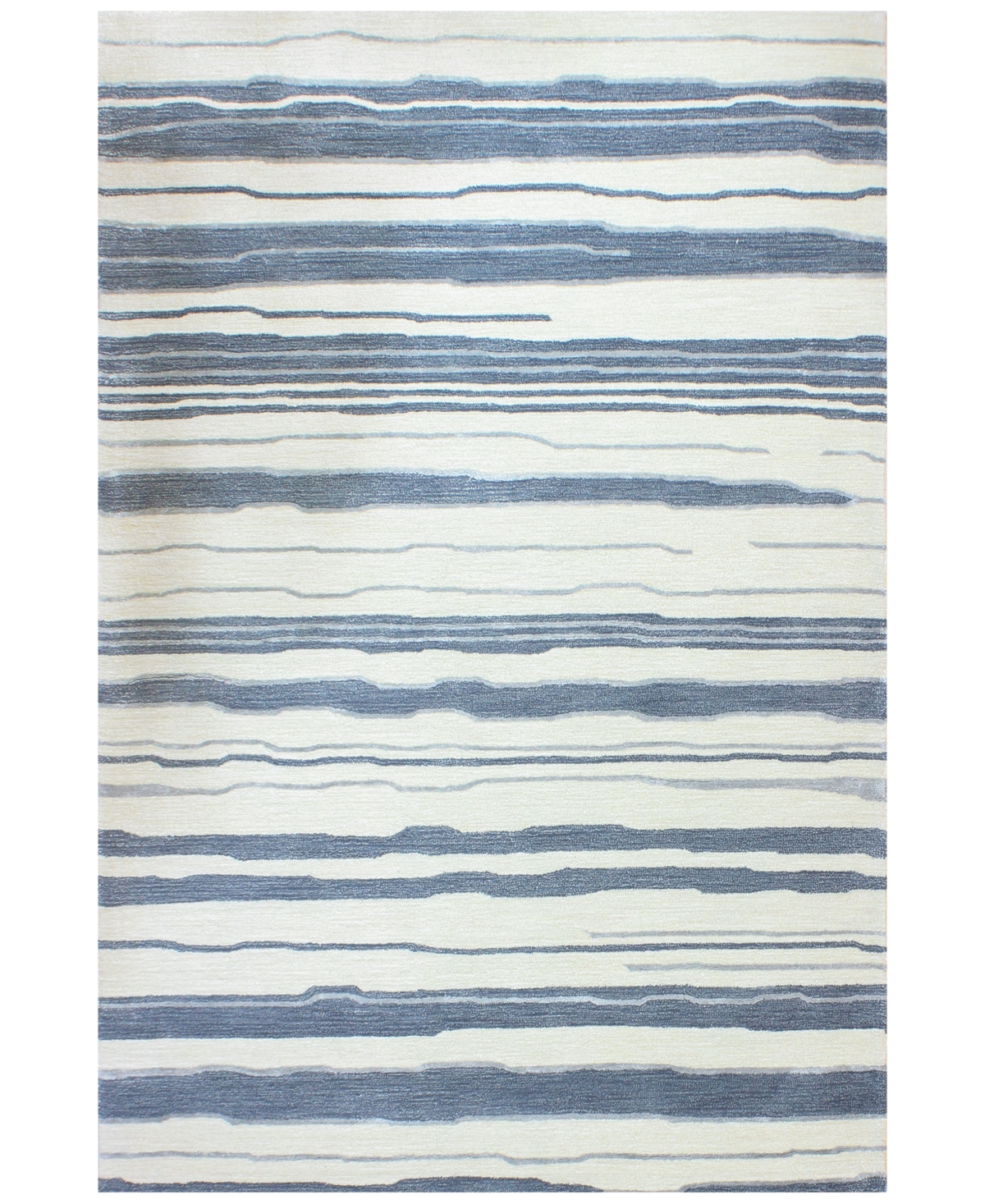 Closeout! Bb Rugs Downtown HG347 7'9in x 9'9in Area Rug - Ivory/Blue