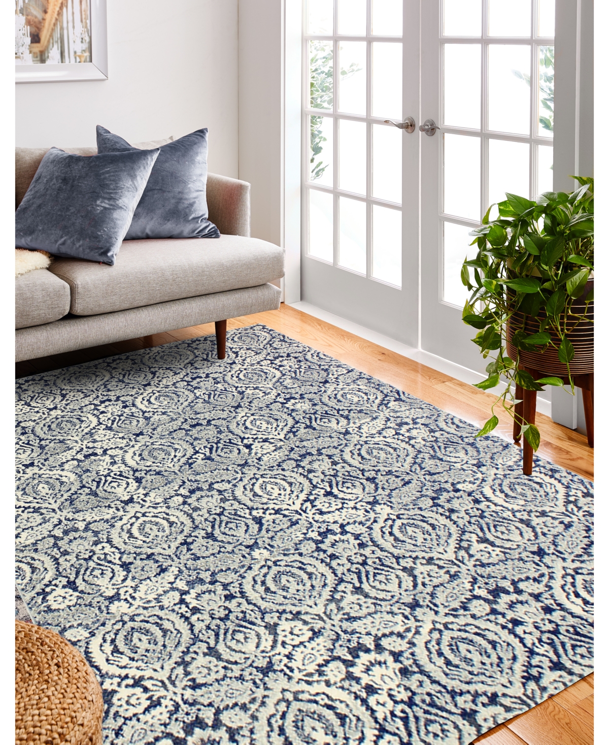 Closeout! Medley 5440AArea Rug - Dark Blue