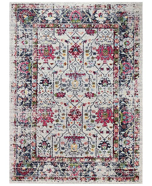 Bb Rugs Meza Mez 104 Ivory Blue 7 6 X 9 6 Area Rug Reviews Rugs Macy S