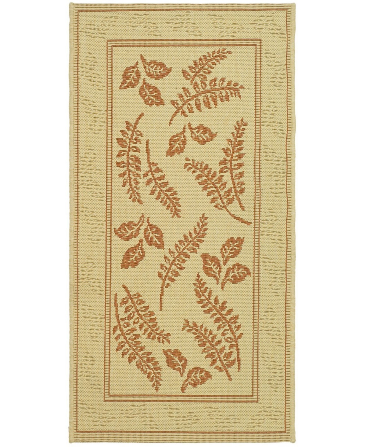 Safavieh Courtyard Natural and Terra 8' x 11' Outdoor Area Rug - Nude Or Na