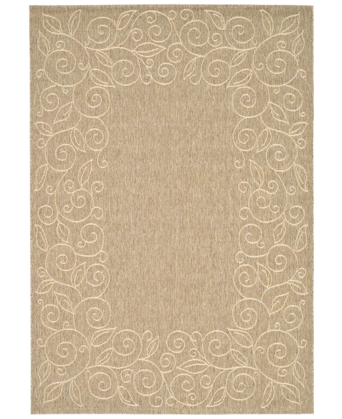 Safavieh Courtyard Dark Beige and Beige 8' x 11' Outdoor Area Rug - Beige