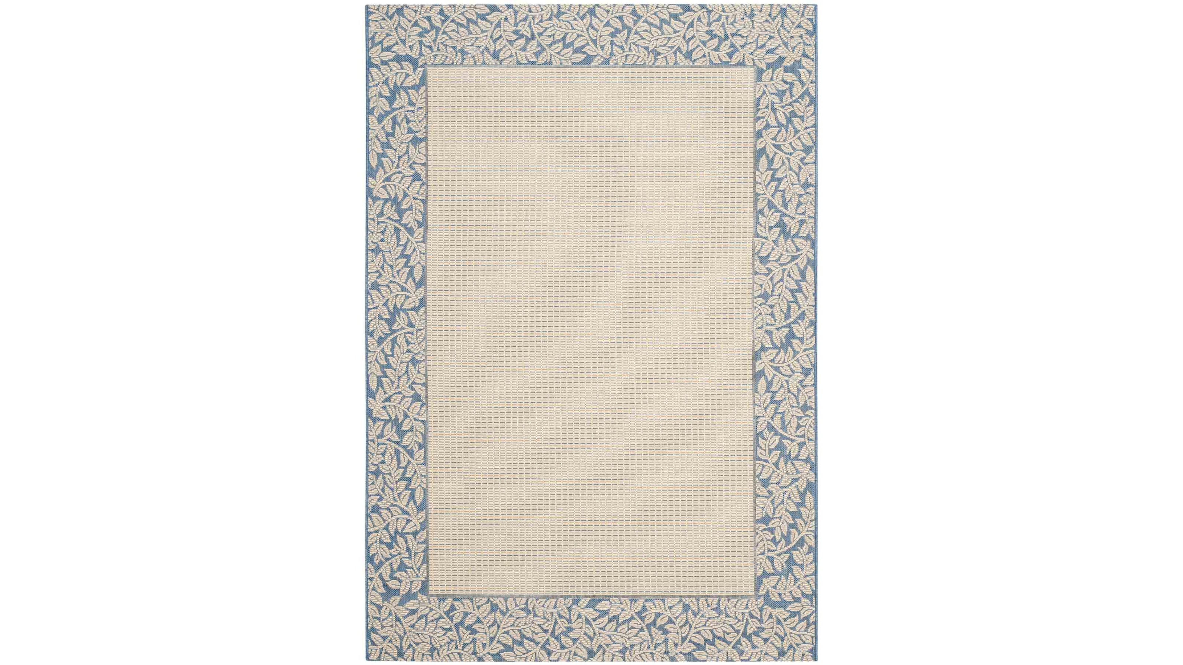 Safavieh Courtyard CY0727 Natural and Blue 8' x 11' Outdoor Area Rug