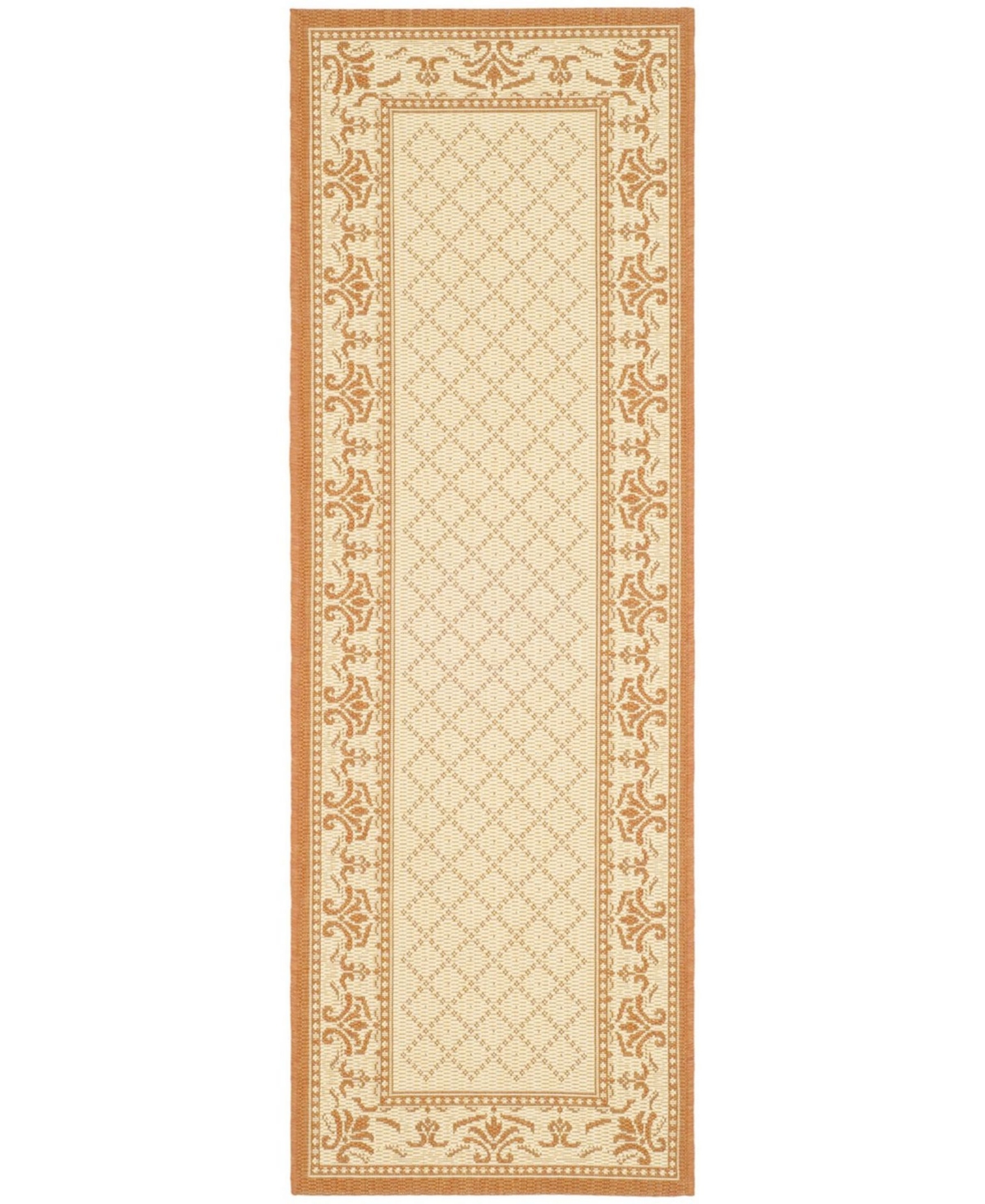 Safavieh Courtyard CY0901 Natural and Terra 5'3" x 7'7" Outdoor Area Rug