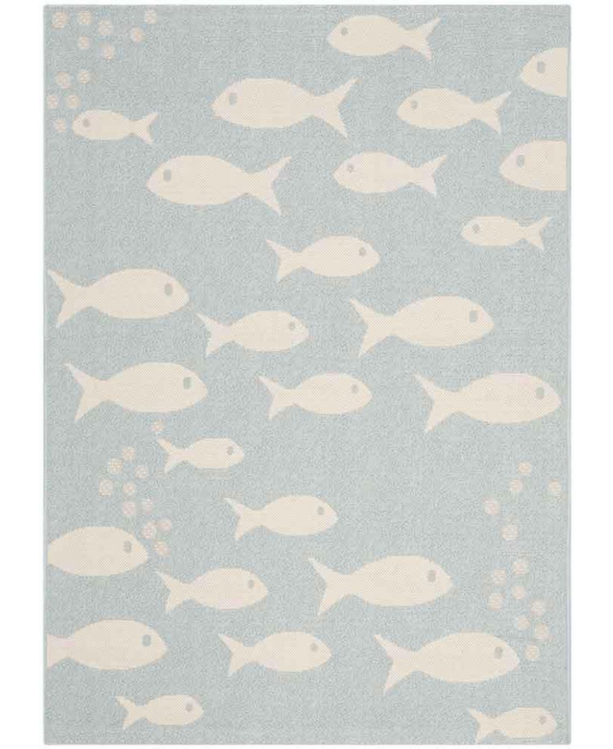 Safavieh Courtyard Aqua and Beige 8' x 11' Sisal Weave Outdoor Area Rug - Aqua