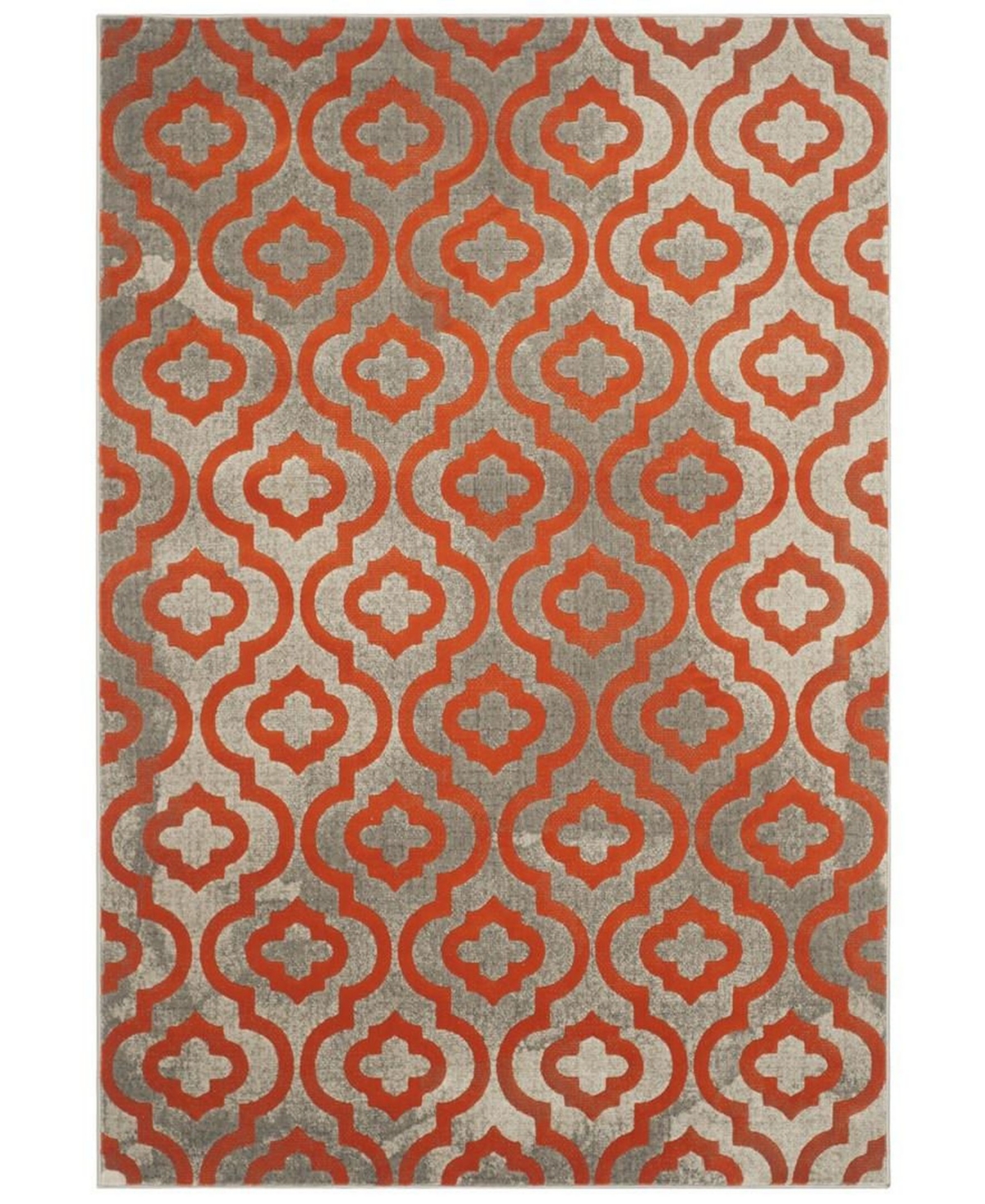 Safavieh Porcello 9' x 12' Area Rug - Light Grey/Orange