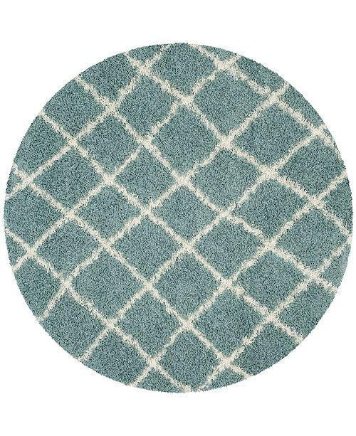 Safavieh Dallas Sea Foam And Ivory 6 X 6 Round Area Rug Reviews Rugs Macy S