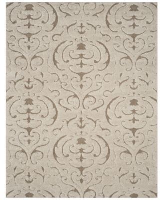 Florida Shag SG467 Cream and Beige 8' x 10' Area Rug