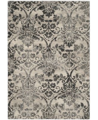 Retro RET2184 Cream and Gray 8' x 10' Area Rug