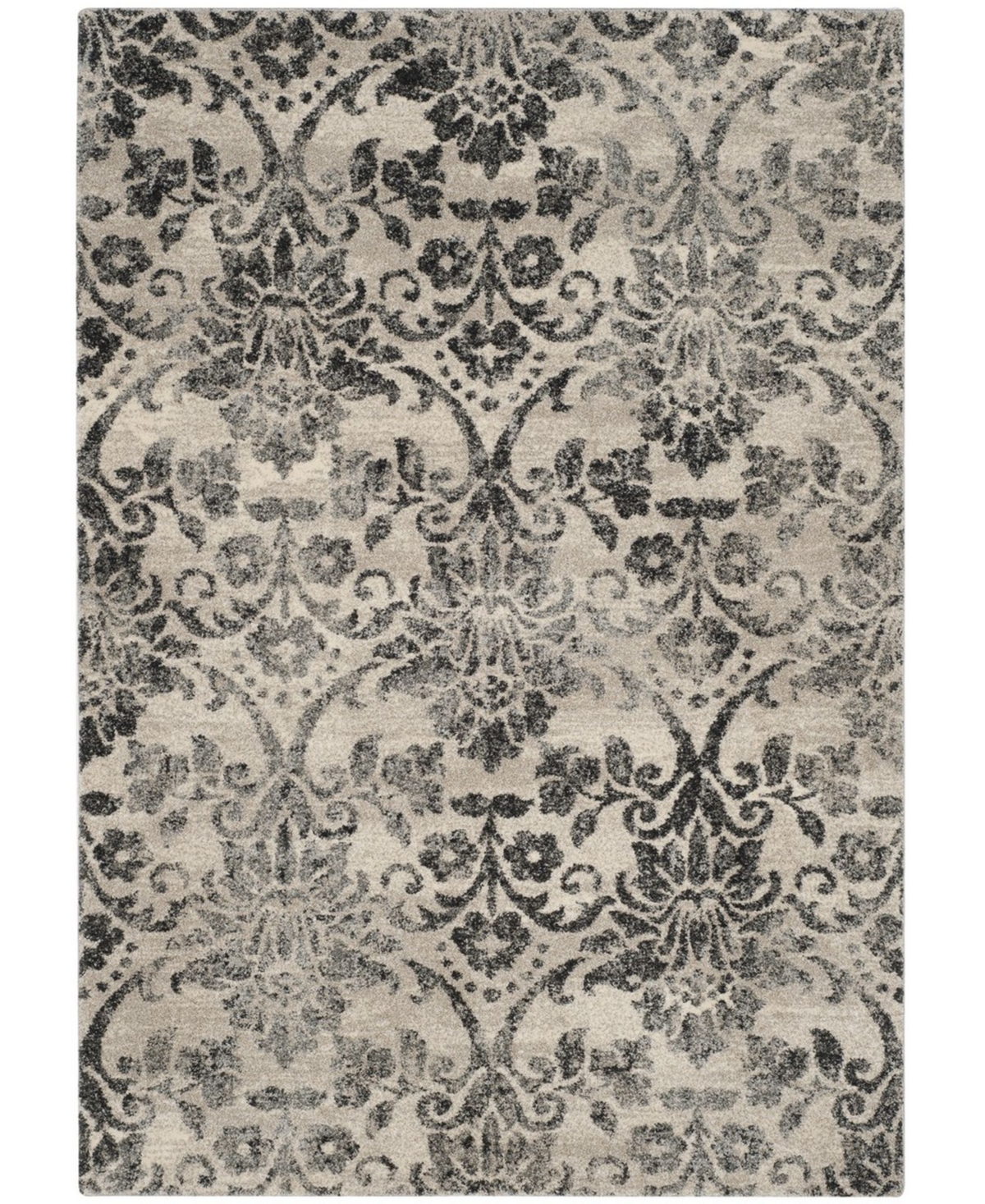 Safavieh Retro Cream and Gray 8' x 10' Area Rug - Cream
