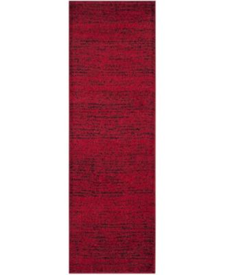 Adirondack Red and Black 2'6" x 10' Runner Area Rug