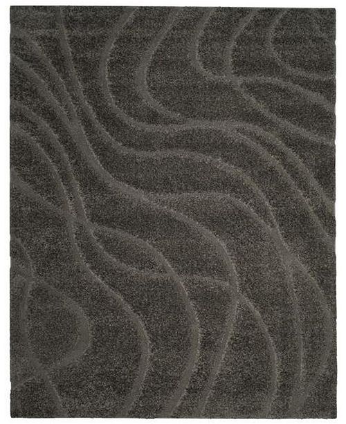 Safavieh Shag Gray 8 6 X 12 Area Rug Reviews Rugs Macy S