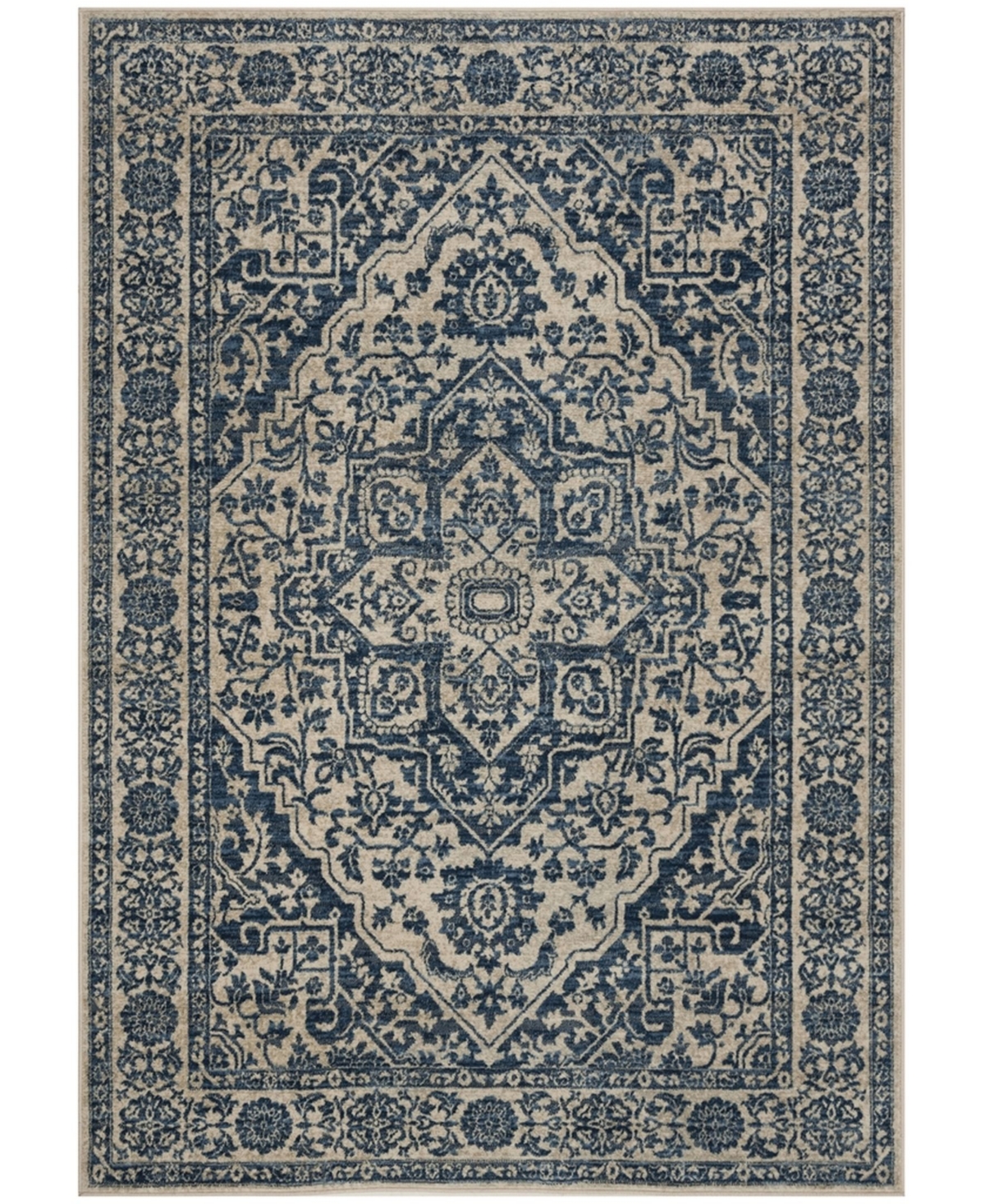 Safavieh Brentwood Navy and Light Gray 11' x 15' Rug - Navy