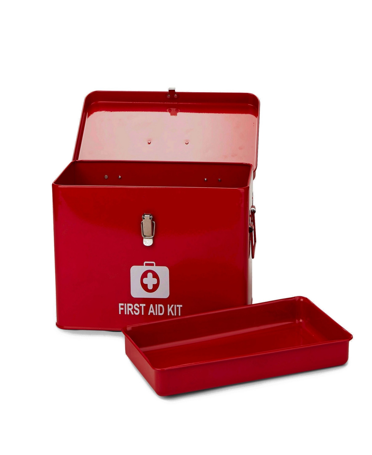 Large First Aid Emergency Kit Box - Red