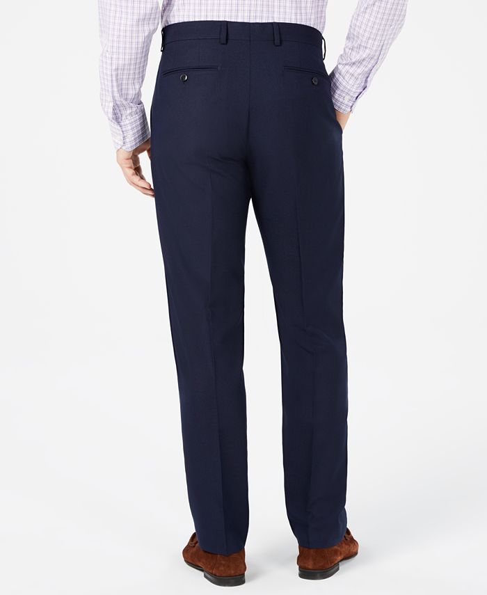 Vince Camuto Men's Slim-Fit Navy Pin-Dot Suit Pants & Reviews - Suits ...