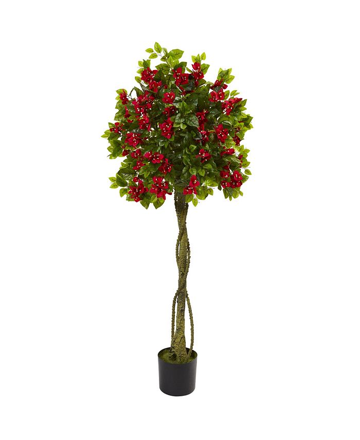 Nearly Natural 5' Bougainvillea Artificial Topiary Tree & Reviews