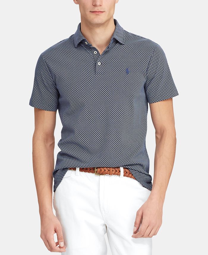 Polo Ralph Lauren Men's Classic Fit Printed Soft Touch Polo Shirt - Macy's